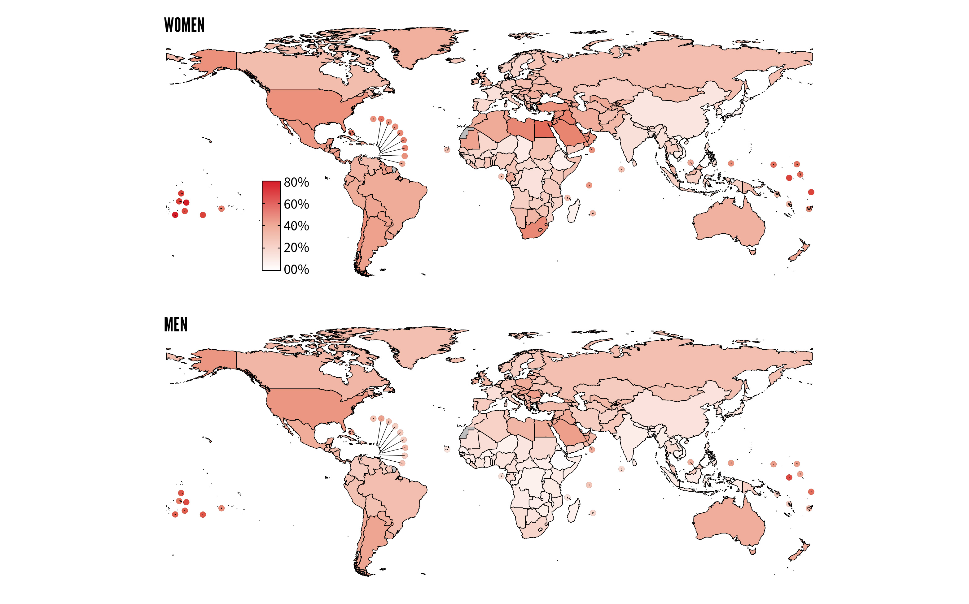 Number of IHD and stroke deaths (left panels) and age-standardized mortality rates (per 100,000 people) (right panels) attributable to ambient air pollution for both sexes and WHO regions.